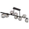 Globo Plafoniera a LED RIHA con vetro 10485, 4 x 12 cm, 9 LED G9 da 3,5 W, 5 x 10 cm