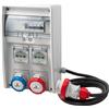 Fanton Quadro di Distribuzione ULISSE 250 IP44 9kW 2 Prese CEE + 2 P40 con Cavo 4 m 74224