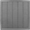 VONLIS® Lüftungsgitter Abluftgitter Lamellengitter Insektenschutz Kunststoff eckig 350 X 350 mm grau