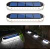 YiLaie Luci Solari da Giardino, Luci Solari Esterno,Luce Bianca 5700K Luci da Esterno Giardino con On/Off Automatica Faretti Solari LED da Esterno IP68 Impermeabile Lampade Solari da Giardino 2 pezzi