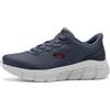 Skechers Uomo Bobs B Flex Glacial Edge Scarpe da Allenamento, Dark Navy Mesh, 43 EU