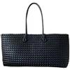 EWUHYFP Borse In Pelle Intrecciata Borsa a tracolla intrecciata a cestino, grande, capiente, da donna, modello singolo, primavera estate Shopping