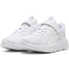 PUMA Scarpe da Running FlexFocus Modern per Bambini 35, White Flat Light Gray