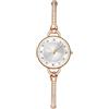 JewelryWe Orologio da Polso Rigido da Donna: Bracciale Orologio con Zircone Senza Numero Orologio Piccolo Colorato Idee Regalo da Ragazze