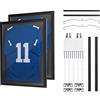 VEVOR Cornice per Maglia da Calcio, Cornice 2 pz per Maglie Sportive in Legno Pannello in PC Trasparente Protezione UV, Espositore per Maglie da Baseball Basket Calcio, 590 x 795 mm Collezionismo