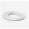 Sanit Sedile per WC con cerniere in acciaio al nichel cromato, senza coperchio, 1 pezzo, bianco, 56.022.01..0000