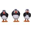 Nemesis Now Three Wise See No Evil Hear No Evil Speak No Evil Figurine Adorabili in resina dipinta a mano da collezione e regalo - Puffins