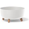Prosperplast Vaso da fiori 14,3L Gracia 38x38x19,5 cm, Bianco