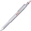 rOtring 600 3-in-1 penna multicolore e portamina | 2 punte fini per penna a sfera (inchiostro nero e rosso) | 1 punta per portamina (0,5 mm) | Corpo argento