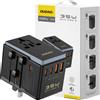 DUDAO A35Pro 35W EU/ UK/ AUS/ US/ JP Travel Adapter Black