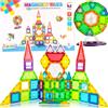 Malplay magnetico costruzione blocchi puzzle costruzione giocattolo per bambini 130 pezzi regalo da 3 anni