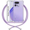 ANFAIRLACE Cover Cordino Compatibile con Realme 16 Pro 5G, Viola