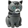 Ulticool - Micio Gatto Grigio 8 GB - Cat Puss - Chiavetta Pendrive - Festa del Papà Gadget - Memoria Archiviazione dei Dati - USB Flash Pen Drive Memory Stick - Unico Design Originale