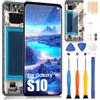 ARSSLY LCD Schermo per Samsung Galaxy S10 LCD Display per Samsung S10 G973 SM-G973F SM-G973U SM-G973W SM-G9730 6,1 Digitizer Touch Screen Remplacement Assembly con Riparazione, (Nero con Cornice)