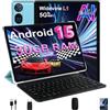 DMOAO Tablet 10 Pollici Android 15 con 30 GB RAM+2TB ROM Espansione, Widevine L1