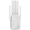 ZHVoyage Ripetitore WiFi, potente amplificatore di segnale ripetitore,6 antenne, 2 porte LAN/modalità AP,Wireless Wifi Extender e Access Point, per casa e ufficio,Plug and Play