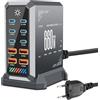 Glitfix Caricatore USB C da 660 W, con 10 porte