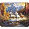 Gtohoo Tappetino Mouse Cavallo Animale 230 x 180 x 3 mm,Mouse Pad Piccolo Idrorepellente,Tappetino per Mouse Bordi Cuciti Resistenti con Base in Gomma Antiscivolo,Migliora la Precisione e la Velocità WH-594