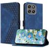 OKZone Cover per Motorola Moto G57/G57 Power/G67 Power/G100/G100s,Custodia a Libro in Pelle Protettiva Folio Portafoglio con Chiusura Magnetica e Slot per Carte Wallet Case Flip Cover(Blu)