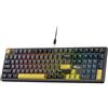 RK ROYAL KLUDGE Tastiera meccanica cablata X104, tastiera da gioco RGB a 104 tasti full-size USB-C, hot swap, tasti PBT, software Pro, interruttore personalizzato