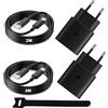 Ysevnotan Caricabatterie Per Samsung, 25W Caricatore Rapido Alimentatore USB C con Cavo Tipo C da 2M per Samsung Galaxy S26 S25 S24 S23 S22 S21 S20 FE Ultra, Tab A11 A11+ A9 A9+ S11 Lite S10 FE+, 2 pacchetti