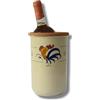 Fratelli Colì Portabottiglia Termico in Terracotta, Refrigeratore per Vino, Glacette in Terracotta, Secchiello refrigeratore per bottiglia di vino, Porta bottiglia di vino refrigerante Gallo - Colì