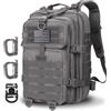 Hannibal Tactical Zaino tattico militare Cooper zaino esercito assault pack 3 giorni Bug Out Go Bag Trekking zaino escursionismo, 28 l, grigio, 28L