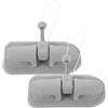 SHINEOFI Supporto per Remi per Pagaia in Kayak e Alluminio 2 Pezzi Lega da PVC, Installazione Rapida Design Preforato da 10mm per Barche Gonfiabili enghy