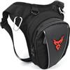 wanhaoaony Marsupio Gamba Moto Borsa da gamba con cintura a vita bassa for moto, for coscia, fianchi, sederi, impermeabile, tattica, viaggio, cellulare/borsa, marsupio(Red)