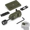Generic Luce Segnale Tactical Casco con Guida Arc Clip Molle e Base Hook Loop