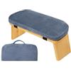 LOVIVER Sedile Meditazione Meditazione Sgabello Ginocchia Banco Meditazione Sedia Meditazione in Bambù con Cuscino Morbido Angolati Adatto a Meditazione, Azzurro, 28 Con Borsa