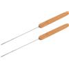 GETAJGHSD 2 Pezzi Ago da Innesco per Pesca in Mare in Acciaio Inossidabile e Legno con Funzione Rapida per Esche Vive e Vermi Accessori Mare Subacquea