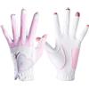 Zpengtai Guanti Golf 1 paio di guanti da golf donna Guanti elastici antiscivolo Patchwork for mano sinistra destra(Pink,21)