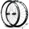 HWEVDHJ Set Di Ruote Per Bici Da Strada 700C Freno A Disco Sgancio Rapido 100/135mm