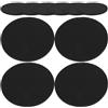 NUOBESTY 12 Pezzi Cuscino Piede per Tavolo da Biliardo in Eva Nero | Compensa Pavimenti Irregolari, Microregolazione Precisa, Design del Piede Regolabile, Accessori per Biliardo