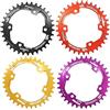 DUANSIYU Corone per Bicicletta Corona Rotonda 96bcd Asimmetrica 30T/32T/34T/36T/38T 96 BCD MTB Bike(32T Black)