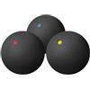 IMUSINICE 3 Pezzi Palline da Allenamento per Racquetball in Gomma, Palline Rimbalzanti, Standard Competizione Internazionale, Uso Indoor e Outdoor