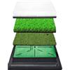 blloocod Tappeto Golf Sostituibile Per Pratica Con Bunker Putting | superfici multiple, pratica in casa e ufficio
