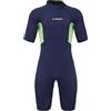 Lljsszr Muta Uomo Neoprene Monopezzo Muta Subacquea Triathlon Nuoto Acque Libere Allenamento 3mm Isolante Manica Corta Materiale Flessibile Resistente Adatta, XL