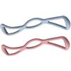 HEANUJJ 2 Pezzi Cintura Elastica per Yoga e Pilates 8 Figure Chest Developer in Tpe Leggera e Portatile per Esercizi di Allungamento e Fitness a Casa e Sport