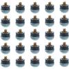 SHINEOFI 25 Pezzi Punta Stecca Biliardo 13mm Avvitabile, Ricambio Cuoio Blu | Pezzo Sostitutivo, Installazione Semplice, Accessorio per Bigliardo, Confezione Singola
