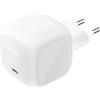 Belkin Caricatore USB-C da 65 W, Ricarica rapida, Caricatore da muro USB-C per telefono, funziona con iPhone 16-15-14-13, Galaxy S25, Google Pixel 9, MacBook, iPad, AirPods, Chromebook ecc - Bianco
