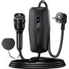 VDLPOWERVP Cavo Ricarica Auto Elettrica Tipo 2 Schuko 3,68kW 16A 10m Colonnina Ricarica Auto Elettrica Wallbox Portatile Extra Lungo IP65 Compatibile Model 3/Y Zoe Spring