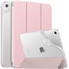 MoKo Cover per iPad (A16) 11a Gen./10a Gen. 2025/2022, Rosa Trasparente