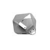 Aulumu A29 Custodia Geometrica per AirPods 4 con Chiusura | Cover Protettiva con Cinturino in Nylon | Armatura in Lega | Compatibile con Apple per AirPods 4ª Generazione (2024) - Grigio