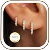 Rajputana 3 Paia Orecchini Cerchio Donna Oro Set Orecchini Anallergici Donna Oro Gold Hoop Earrings for Women Orecchino a Cerchio Piccoli per Fori Multipli