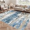 BEIMO Tappeto Salotto Pelo Corto, Moderno Tappeto Camera Da Letto, Tappeti Antiscivolo Lavabile, Grande Tappeti Astratto per Cameretta, Soggiorno, Sala, Scendiletto, Grigio Nerastro, 200x290cm