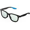 Wicue VR-3039 Occhiali da sole E-Touch, lenti elettroniche fotocromatiche istantanee e polarizzate, protezione UV, design classico, unisex, regolazione luminosità tramite comando touch, nero