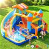 SportBob Gonfiabile per Bambini da Esterno e Interno, Castello Gonfiabile per Bambini con Scivolo Gonfiabile, Porta da Calcio, Cannone Acqua, Canestro Basket, Gioco degli Anelli per Giardino