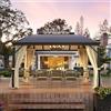 YOLENY - Gazebo rigido da 3,5 x 4,5 m, permanente, in alluminio, con tetto in alluminio composito a doppio arco, per patio, prato e giardino, tende e rete inclusi